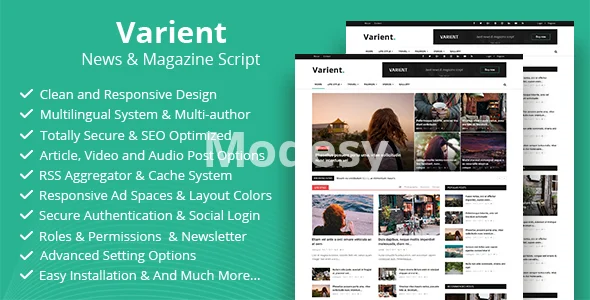 Varient - News & Magazine Script